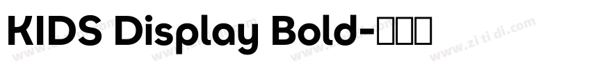 KIDS Display Bold字体转换